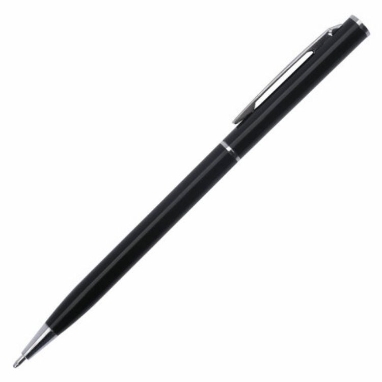 Изображение Ручка подарочная шариковая BRAUBERG "Delicate Black", корпус черный, узел 1 мм, линия письма 0,7 мм,синяя, 141399