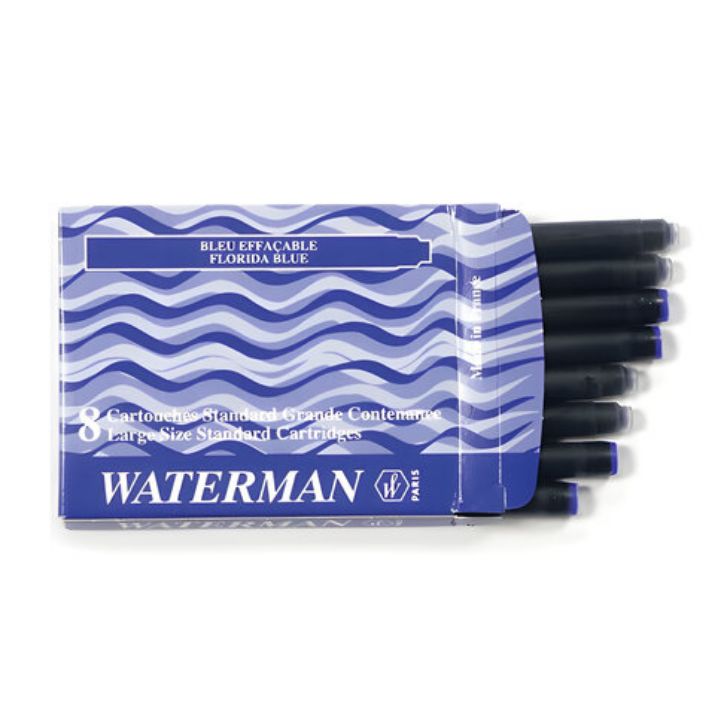 Изображение Картриджи чернильные WATERMAN, комплект 8 шт., синие, S0110860