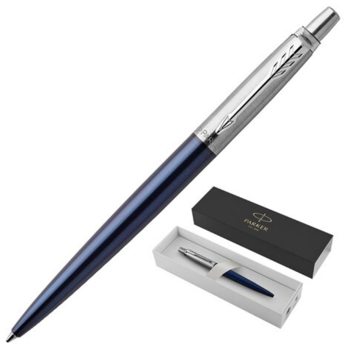 Изображение Ручка шариковая PARKER "Jotter Core Royal Blue CT", корпус синий, детали хром, синяя, 1953186