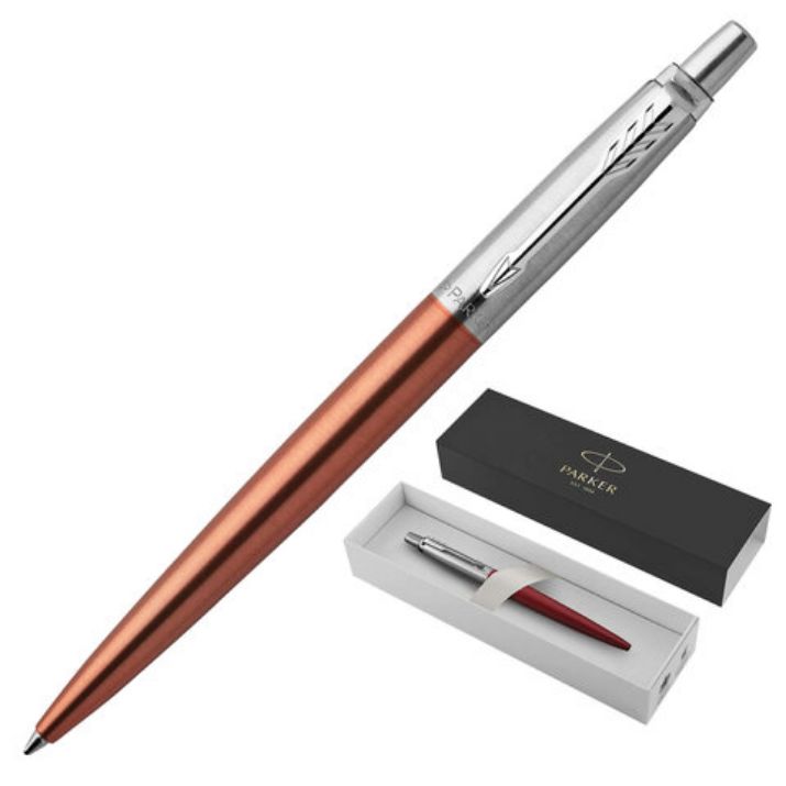 Изображение Ручка шариковая PARKER "Jotter Core Chelsea Orange CT", корпус оранжевый, детали хром, синяя, 1953189