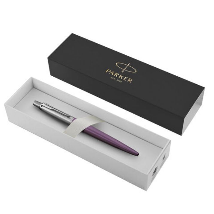 Изображение Ручка шариковая PARKER "Jotter Core Victoria Violet CT", корпус фиолетовый, детали хром, синяя, 1953190