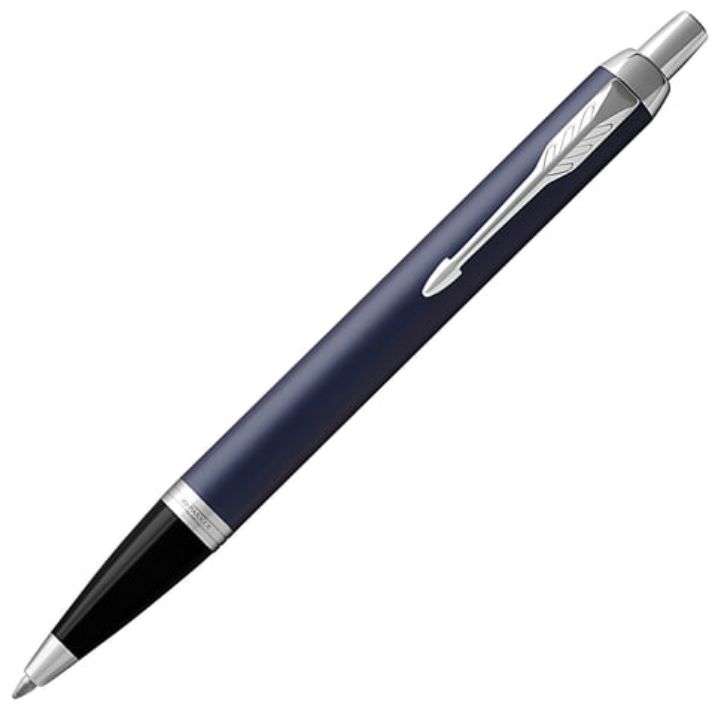 Изображение Ручка шариковая PARKER "IM Core Matte Blue CT", корпус темно-синий лак, хромированные детали, синяя, 1931668