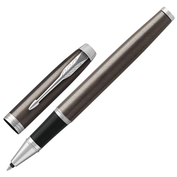 Изображение Ручка-роллер PARKER "IM Core Dark Espresso CT", корпус кофейный лак, хромированные детали, черная, 1931664