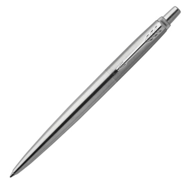 Изображение Ручка гелевая PARKER "Jotter Stainless Steel CT", корпус серебристый, детали из нержавеющей стали, черная, 2020646