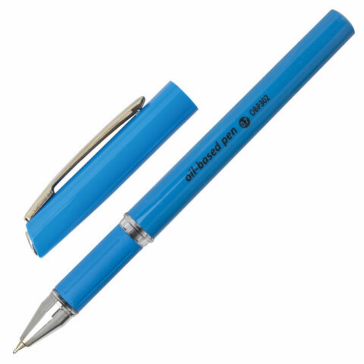 Изображение Ручка шариковая масляная с грипом BRAUBERG "Roll", СИНЯЯ, корпус синий, узел 0,7 мм, линия письма 0,35 мм, 143005