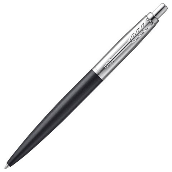 Изображение Ручка шариковая PARKER "Jotter XL", УТОЛЩЕННЫЙ корпус, черный матовый лак, детали из нержавеющей стали, синяя, 2068358