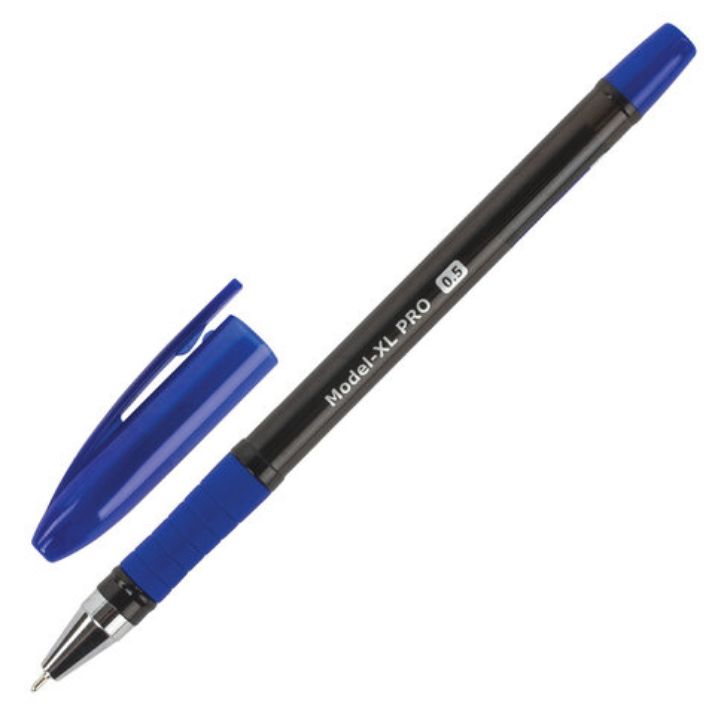 Изображение Ручка шариковая масляная с грипом BRAUBERG "Model-XL PRO", СИНЯЯ, узел 0,5 мм, линия письма 0,25 мм, 143249