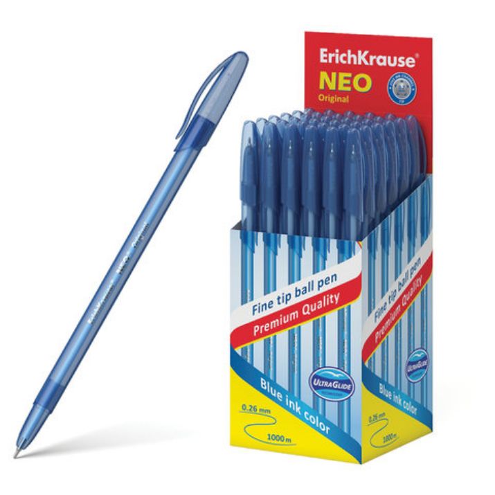 Изображение Ручка шариковая ERICH KRAUSE "Neo Stick Original", СИНЯЯ, узел 0,7 мм, линия письма 0,26 мм, 46515
