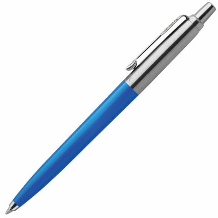Изображение Ручка шариковая PARKER "Jotter Plastic CT", корпус синий, детали из нержавеющей стали, блистер, синяя, 2076052