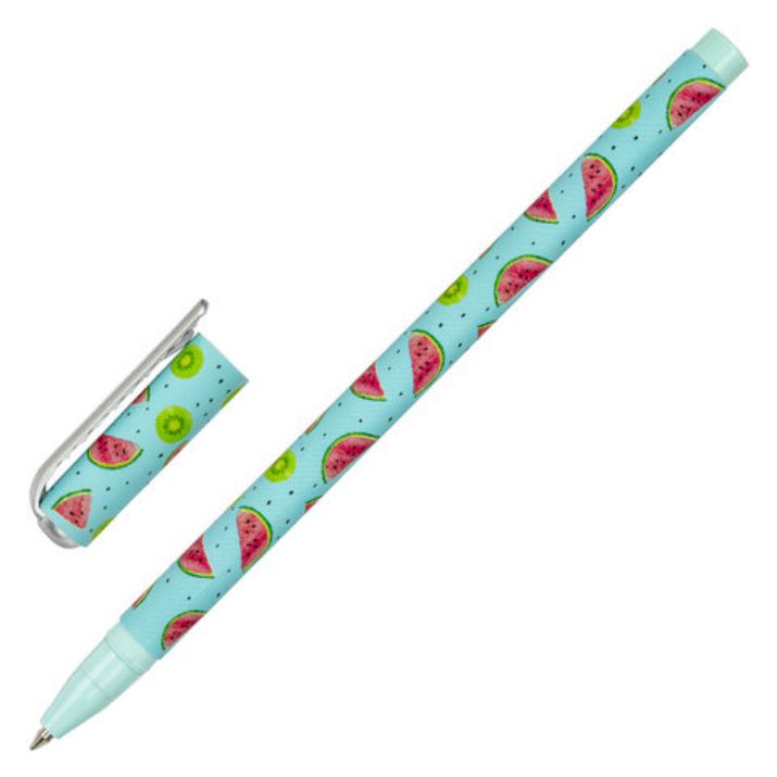 Изображение Ручка шариковая BRAUBERG SOFT TOUCH STICK "JUICY FRUIT", СИНЯЯ, мягкое покрытие, узел 0,7 мм, 143704