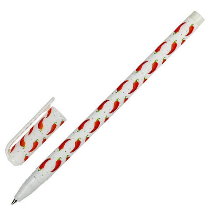 Изображение Ручка шариковая BRAUBERG SOFT TOUCH STICK "CHILI PEPPER", СИНЯЯ, мягкое покрытие, узел 0,7 мм, 143708