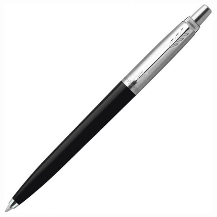 Изображение Ручка шариковая PARKER "Jotter Orig Black", корпус черный, детали нержавеющая сталь, синяя, RG0033010