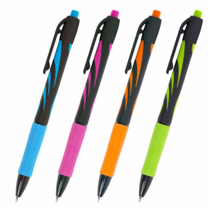 Изображение Ручка шариковая автоматическая BRAUBERG ULTRA-RT NEON, СИНЯЯ, 0,7 мм, линия 0,35 мм, 143932