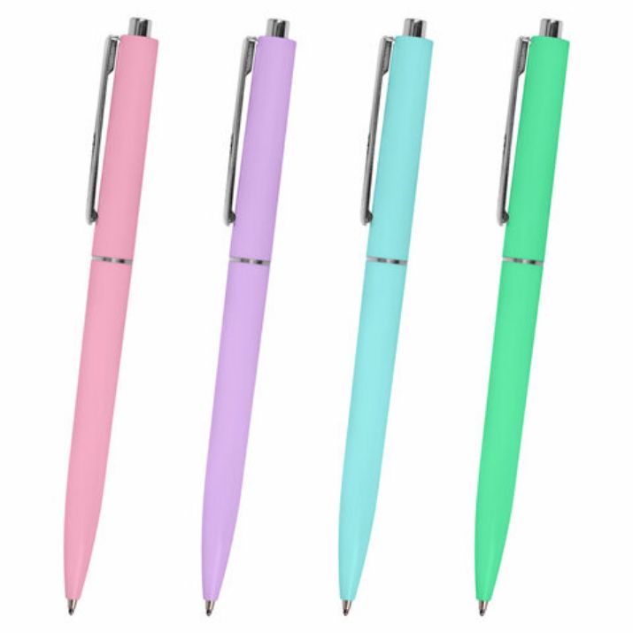 Изображение Ручка шариковая автоматическая BRAUBERG X17 PASTEL, СИНЯЯ, стандартный узел 0,7 мм, линия письма 0,5 мм, 144155