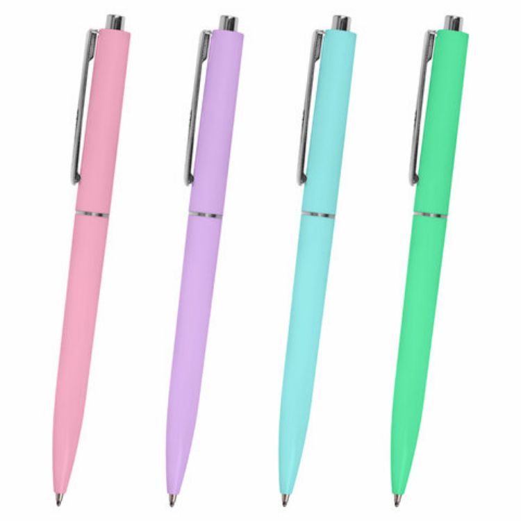 Изображение Ручка шариковая автоматическая BRAUBERG X17 PASTEL, СИНЯЯ, стандартный узел 0,7 мм, линия письма 0,5 мм, 144155