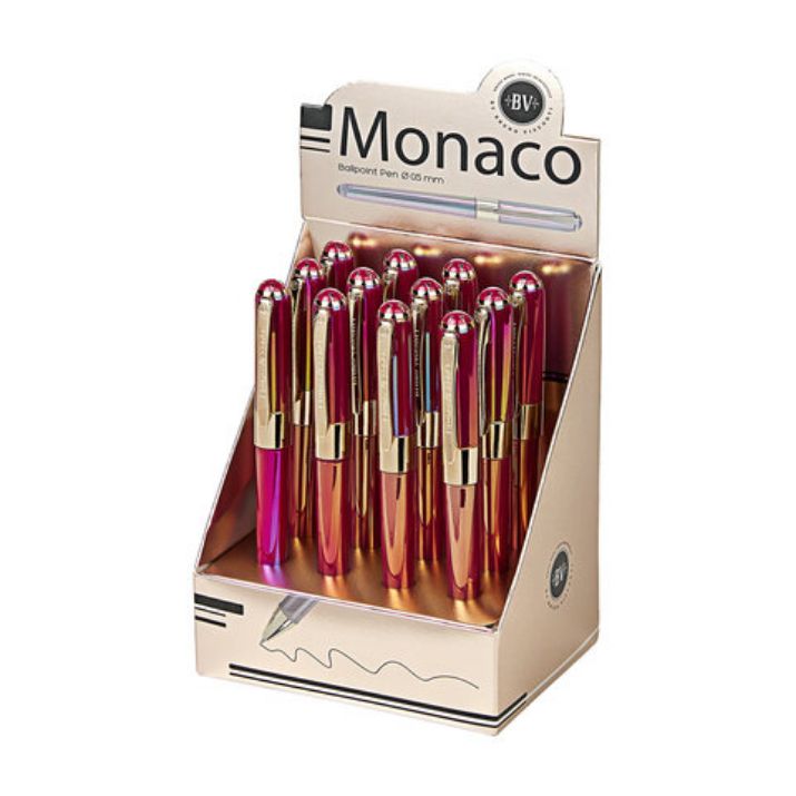 Изображение Ручка шариковая BRUNO VISCONTI "MONACO PEARL", СИНЯЯ, пурпурный корпус, линия 0,4 мм, 20-0125/83