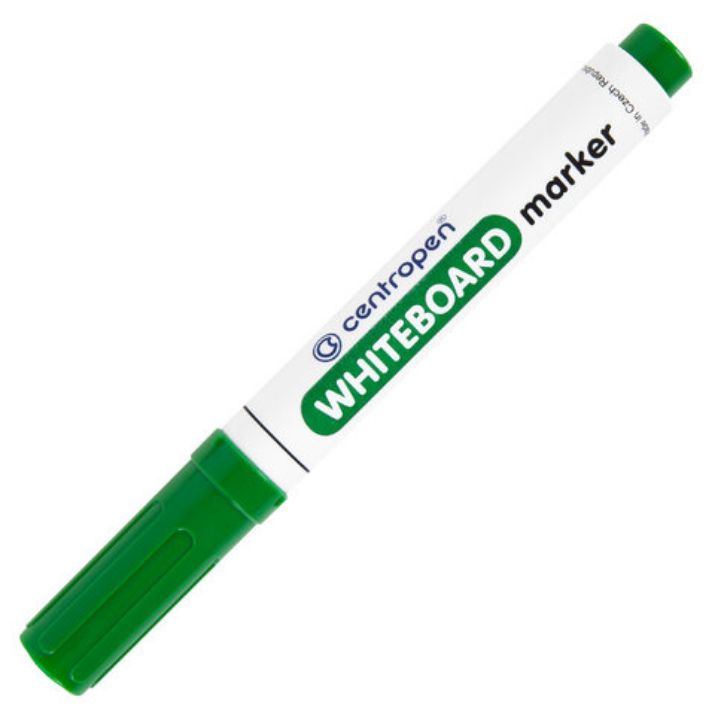 Изображение Маркер стираемый для белой доски ЗЕЛЕНЫЙ, CENTROPEN "Dry-Wipe", 2,5 мм, 8559, 5 8559 0110