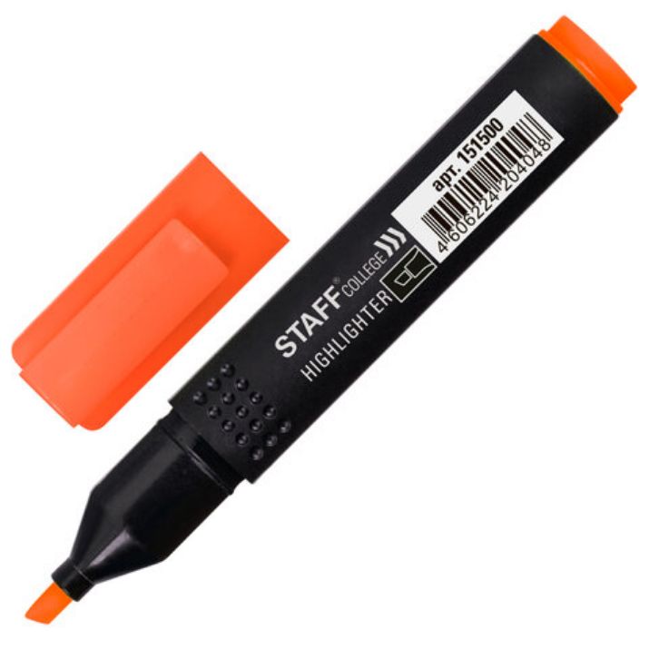 Изображение Текстовыделитель STAFF College "STICK HL-497", ОРАНЖЕВЫЙ, 1-4 мм, 151500