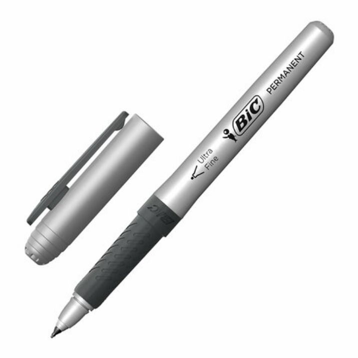 Изображение Маркер перманентный BIC "Intensity Ultra Fine", ЧЕРНЫЙ, тонкий наконечник 0,8 мм, 8290801