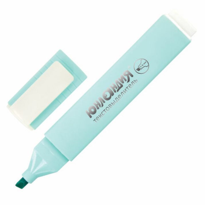 Изображение Текстовыделитель ЮНЛАНДИЯ "COLORSTAR PASTEL", БИРЮЗОВЫЙ, линия 1-4 мм, 151713