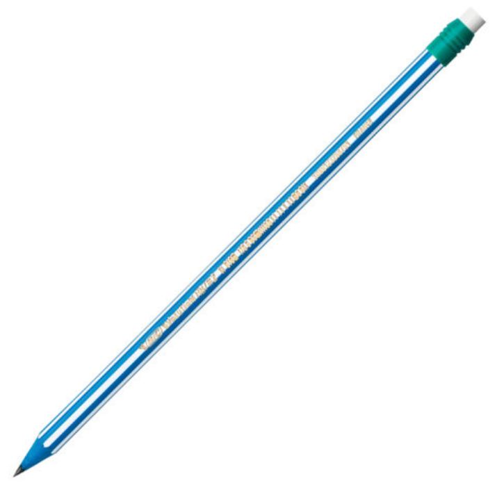 Изображение Карандаш чернографитный BIC, 1 шт., "Evolution Stripes", HB, с ластиком, корпус ассорти, 8960342