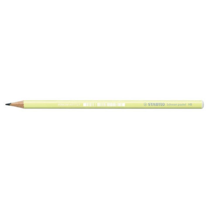 Изображение Карандаш чернографитный STABILO, 1 шт., "Schwan Pastel", HB, корпус пастельный желтый, 421/HB-1