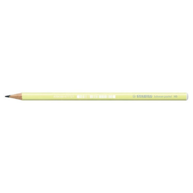 Изображение Карандаш чернографитный STABILO, 1 шт., "Schwan Pastel", HB, корпус пастельный желтый, 421/HB-1