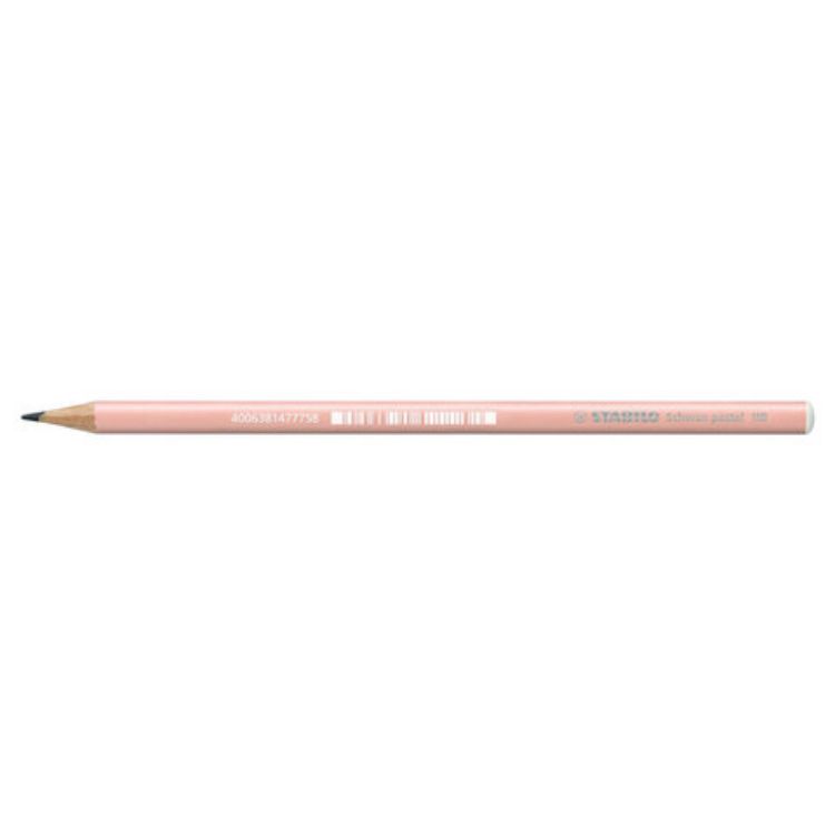 Изображение Карандаш чернографитный STABILO, 1 шт., "Schwan Pastel", HB, корпус персиковый, 421/HB-4