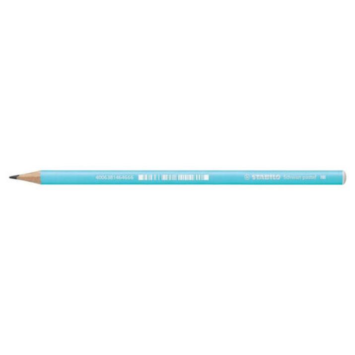 Изображение Карандаш чернографитный STABILO, 1 шт., "Schwan Pastel", HB, корпус пастельный голубой, 421/HB-6
