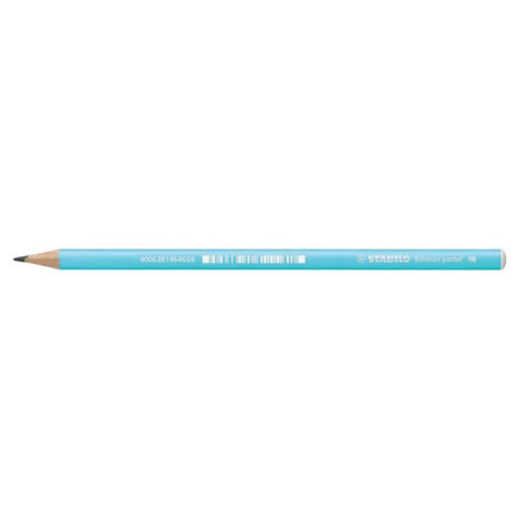Изображение Карандаш чернографитный STABILO, 1 шт., "Schwan Pastel", HB, корпус пастельный голубой, 421/HB-6