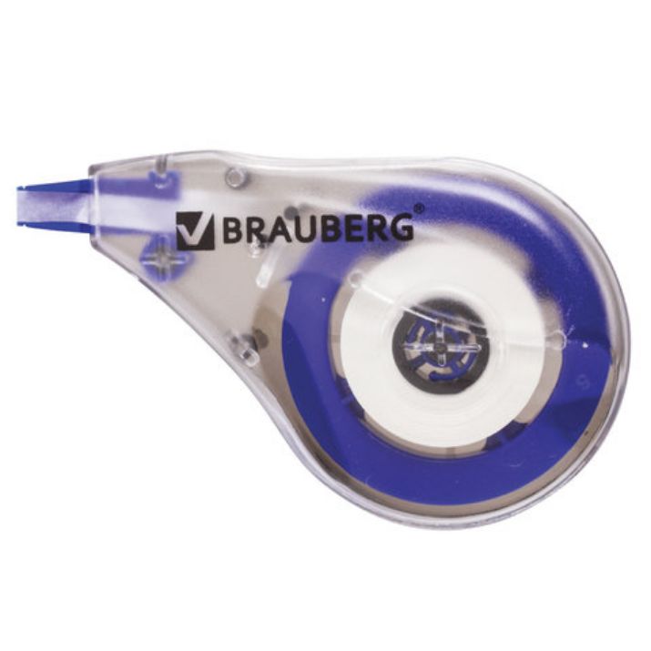 Изображение Корректирующая лента BRAUBERG, 4 мм х 8 м, в упаковке с европодвесом, 220640