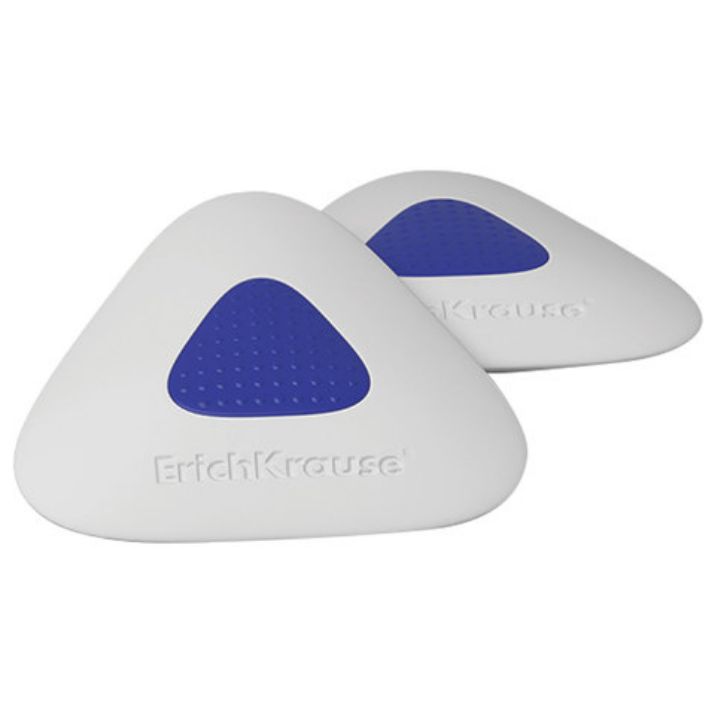 Изображение Ластик ERICH KRAUSE "SmartWay Mini Triangle", 37х35х9 мм, белый, треугольный, пластиковый держатель, 45552