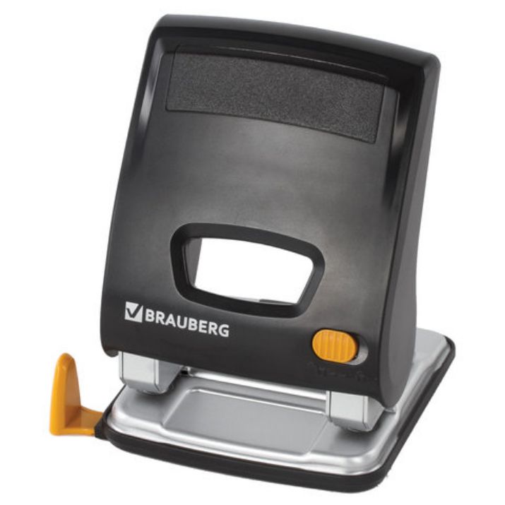 Изображение Дырокол ЭНЕРГОСБЕРЕГАЮЩИЙ BRAUBERG "Easy Press", до 30 л., БЕЗ УСИЛИЙ, 224343