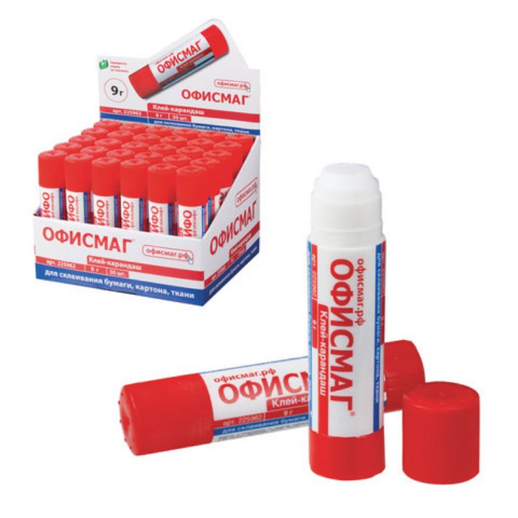Изображение Клей-карандаш ОФИСМАГ, 9 г, 225962