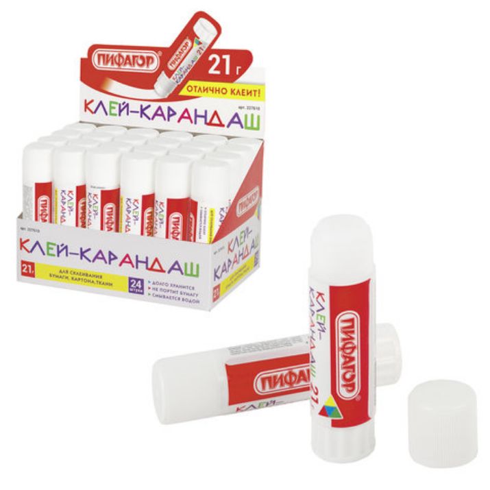 Изображение Клей-карандаш ПИФАГОР, 21 г, 227610