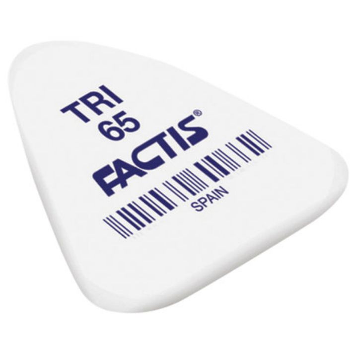 Изображение Ластик FACTIS TRI 65 (Испания), 36х33х6 мм, ассорти, треугольный, PNFTRI65