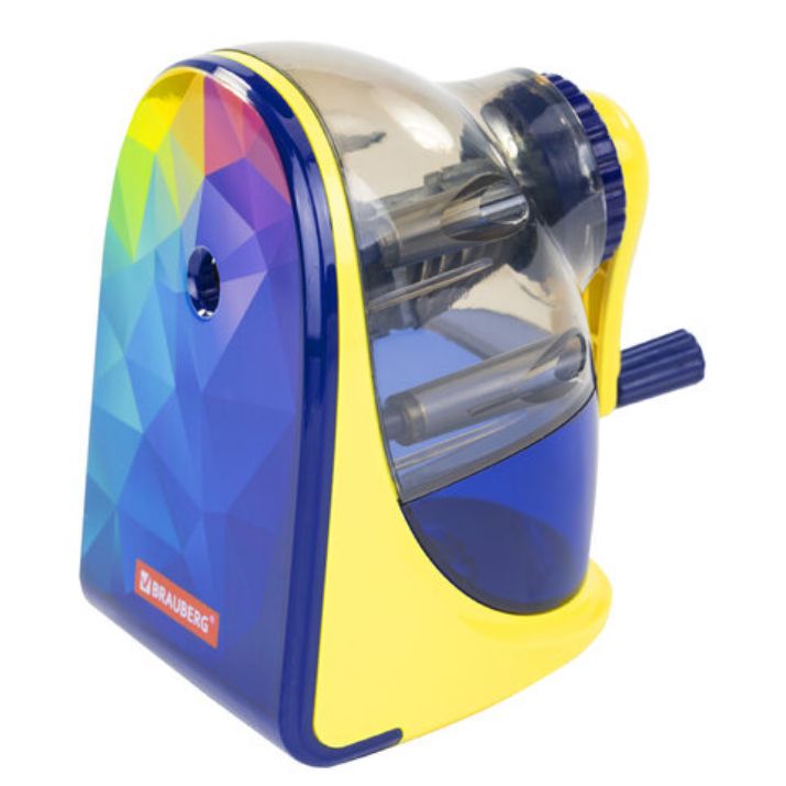 Изображение Точилка механическая BRAUBERG "MULTICOLOR", корпус с печатью, 228489