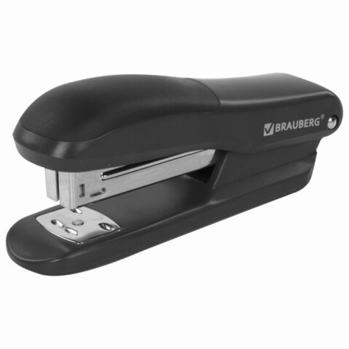 Изображение Степлер №24/6, 26/6 BRAUBERG "SX-39", до 25 листов, черный, 228590