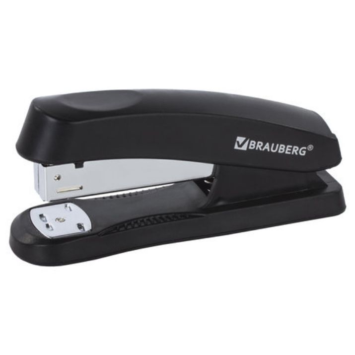 Изображение Степлер №24/6, 26/6 BRAUBERG "Standard+", до 30 листов, черный, 228608