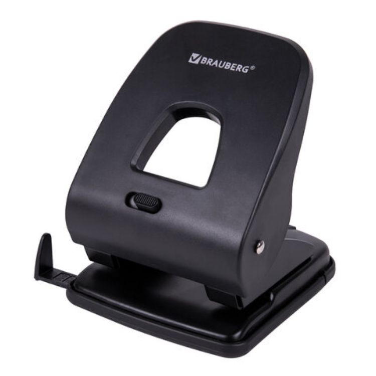 Изображение Дырокол BRAUBERG "SX-40", до 40 листов, черный, 229695