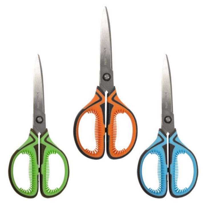 Изображение Ножницы BRAUBERG "ULTRA COLOR", 190 мм, ассорти, резиновые ребристые вставки, 237456