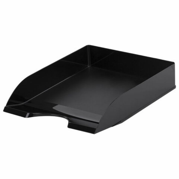 Изображение Лоток горизонтальный для бумаг BRAUBERG ORIGINAL, 315х250х60 мм, черный, 238104