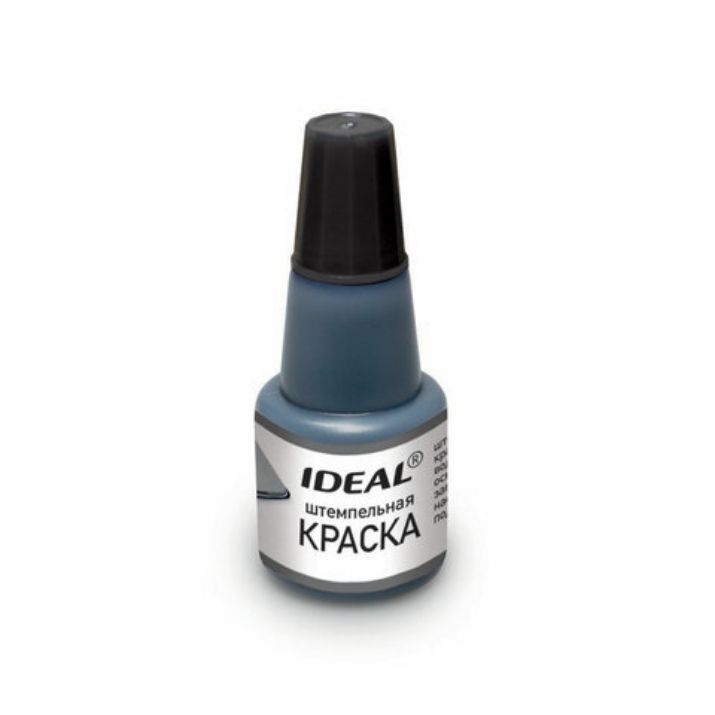Изображение Краска штемпельная TRODAT IDEAL 7711, черная, 24 мл, на водной основе, 153078