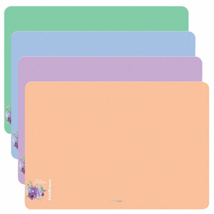 Изображение Коврик-подкладка настольный ERICH KRAUSE "Matt Pastel Bloom", A2 (660х440 мм), ассорти, 61241