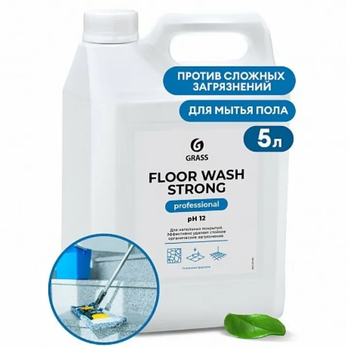 Изображение Средство моющее для пола "FLOOR WASH STRONG", 5.6 кг, щелочное (125193)