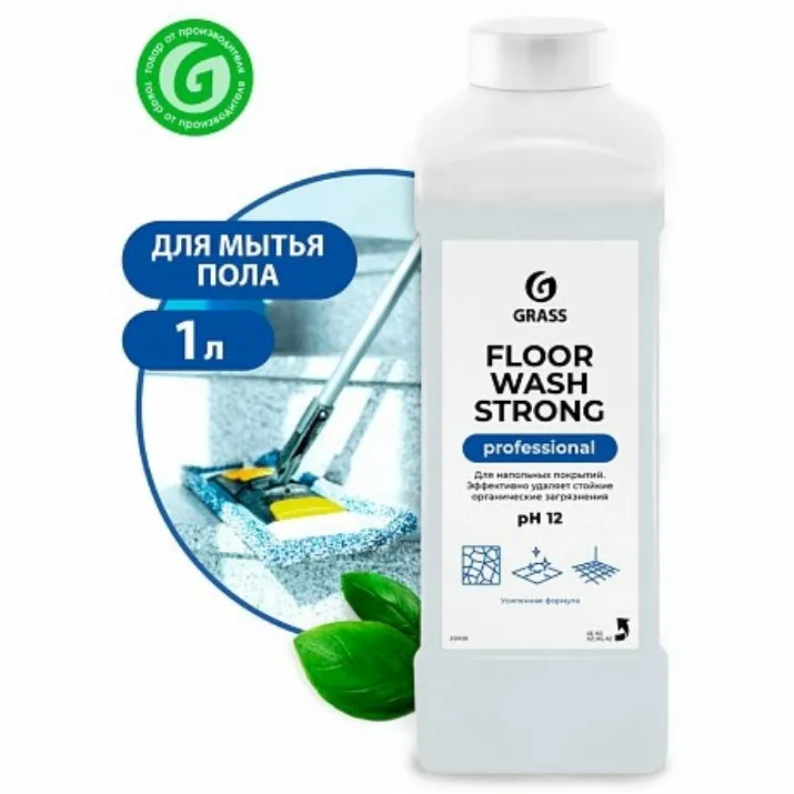 Изображение Средство моющее для пола "FLOOR WASH STRONG", 1 л, щелочное (250100)