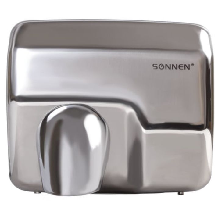 Изображение Сушилка для рук SONNEN HD-798S, 2300 Вт, нержавеющая сталь, антивандальная, серебристая, 604194