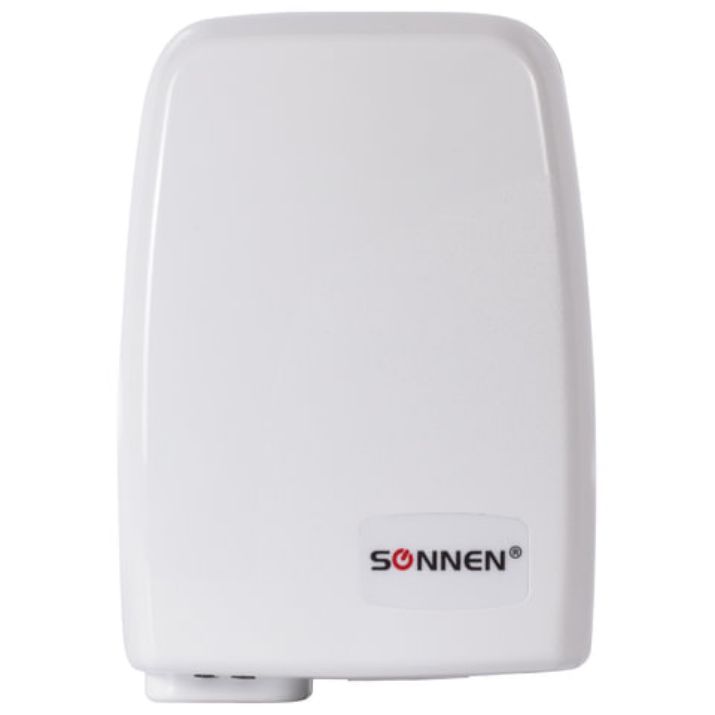 Изображение Сушилка для рук SONNEN HD-120, 1000 Вт, пластиковый корпус, белая, 604190