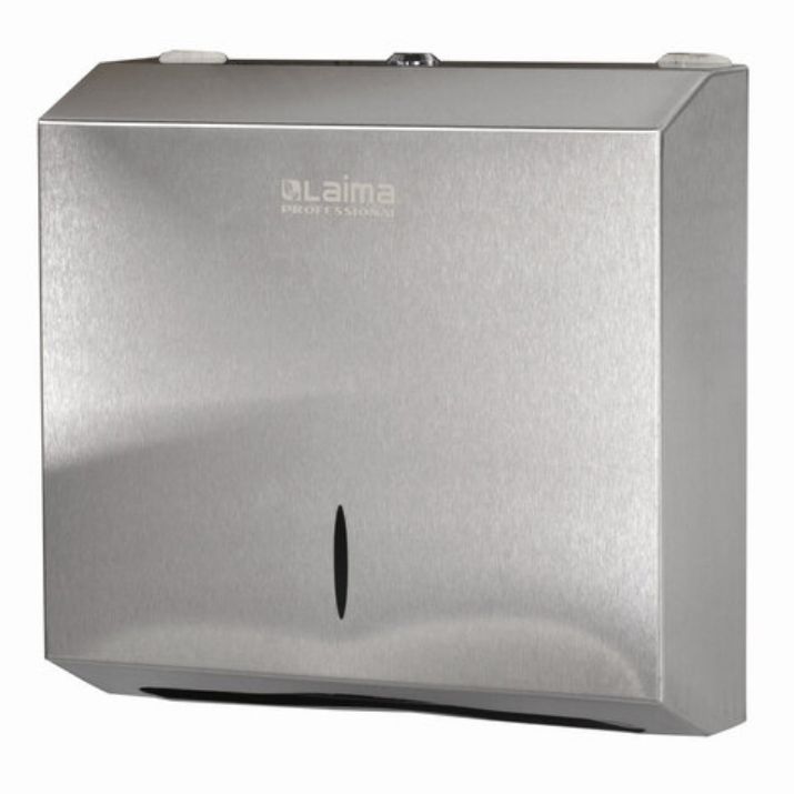 Изображение Диспенсер для полотенец LAIMA PROFESSIONAL INOX, (Система H2) Z-сложения, нержавеющая сталь, матовый, 605694