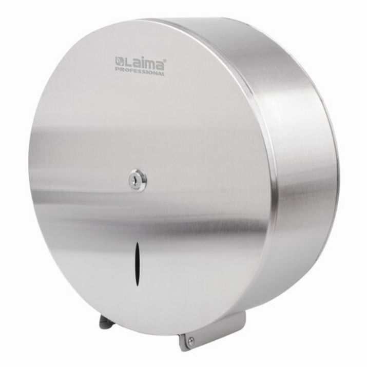 Изображение Диспенсер для туалетной бумаги LAIMA PROFESSIONAL INOX, (Система T1) БОЛЬШОЙ, нержавеющая сталь, матовый, 605700